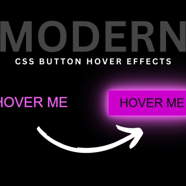 Hover Glowing Button with HTML & CSS
